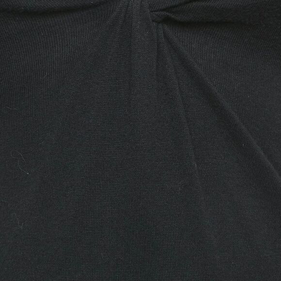 Gucci Black Stretch Knit V-Neck Sleeveless Top S